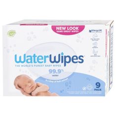 WaterWipes 9x Vlhčené obrúsky bez obsahu plastov 60 ks ( 540 ks )