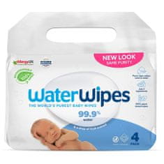 WaterWipes 4x Vlhčené obrúsky bez obsahu plastov 60 ks ( 240 ks )