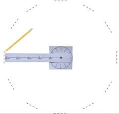 Alum online Dizajnové 3D nalepovacie hodiny 130 cm čierne