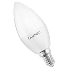 LUMILED 10x LED žiarovka E14 B35 10W = 75W 990lm 3000K Teplá biela 180°