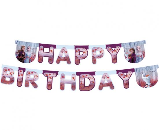 Procos Banner Frozen Happy Birthday 200cm