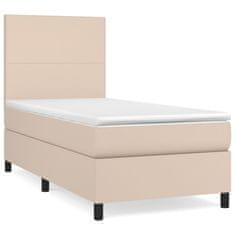 Petromila vidaXL Boxspring posteľ s matracom kapučínová 90x190 cm umelá koža