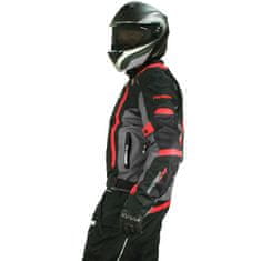Cappa Racing Bunda moto AREZZO textilná čierna/červená 2XL