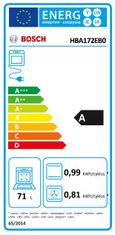 vstavaná elektrická rúra HBA172EB0