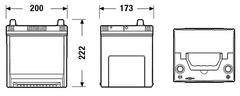 Exide autobatéria Excell 12V 50Ah 360A EB504