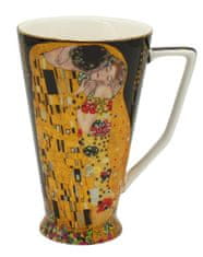 Home Elements  Porcelánový hrnček 500 ml, Klimt, Bozk čierny
