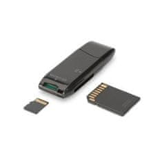 Digitus USB 2.0 SD / Micro SD čítačka kariet pre karty SD (SDHC / SDXC) a TF (Micro-SD)