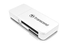 Transcend RDF5 USB 3.0 čítačka pamäťových kariet SDHC (UHS-I)/SDXC (UHS-I)/microSDHC (UHS-I)/microSDXC (UHS-I), biela