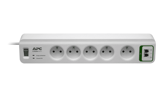 APC Essential SurgeArrest, 5 zásuviek s ochranou telefónneho vedenia 230V