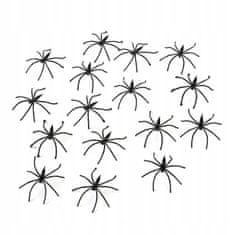 Korbi Plastoví umelí pavúci, 50 kusov, Halloween