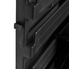 botle Nástenný panel na náradie 39 x 39 cm s 9 ks. Krabic zavesené Čierne Boxy Skladovací systém