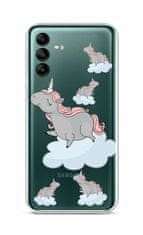 TopQ Kryt Samsung A04 Grey Unicorns 86942