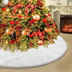 Korbi Biela veľká podložka pod vianočný stromček, 122 cm