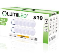 LUMILED 10x LED modul insert MR16 5W = 50W 470lm 3000K Teplá biela 120°