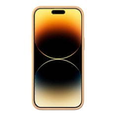 BASEUS Puzdro Baseus Liquid Silica Gel pre iPhone 14 Pro Max (žlté) + tvrdené sklo + čistiaca súprava