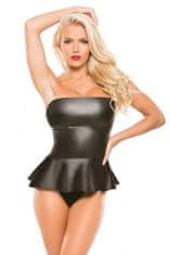 Allure Second Skin Strapless Peplum Top - S/M