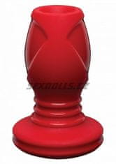 Doc Johnson KINK - Wet Works - Explorovanie - Platinum Premium Silicone Plug 3.5" - Red / análny kolík