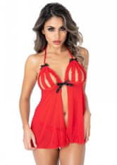 Daring Intimates Peek-a-boo Ruffle Babydoll - S/M