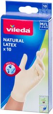 VILEDA Rukavice Vileda Natural Latex, M/L, bal. 10 ks