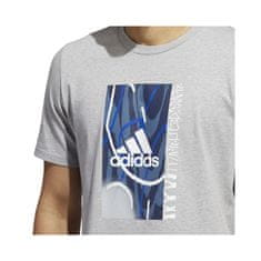 Adidas Tričko výcvik sivá S Badge OF Sport Courts Tee