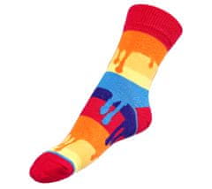 Ponožky detské Farby - 20-24 - červená, oranžová, modrá