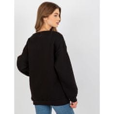 Ex moda Dámska mikina bez kapucne oversize AUSTINA čierna EM-BL-760.01_393834 Univerzálne