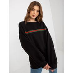 Ex moda Dámska mikina bez kapucne oversize AUSTINA čierna EM-BL-760.01_393834 Univerzálne