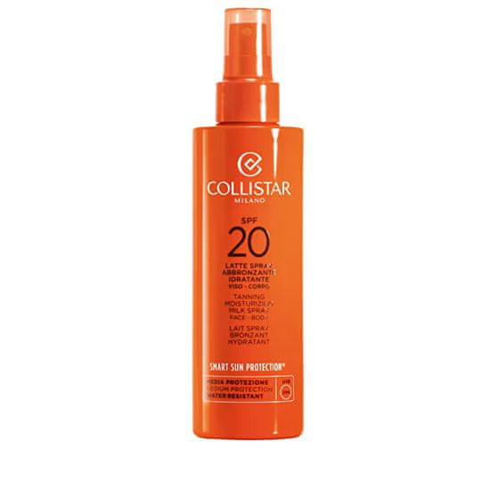 Collistar Ochranné mlieko v spreji urýchľujúce proces opaľovania SPF 20 (Tanning Moisturizing Milk Spray) 200