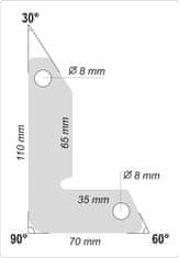 YATO Magnetické držiaky zváračské 2ks 32kg