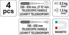 YATO Inšpekčná súprava (zrkadlo + magnetická pätka)