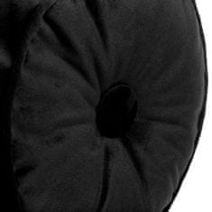 Eurofirany Zamatová obliečka na vankúš 59 20x45 cm čierna