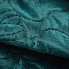 Eurofirany Prehoz na posteľ Ariel 4 220x240 cm Tmavo tyrkysová