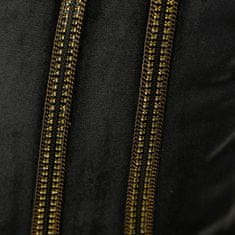 Eurofirany Zamatová obliečka na vankúš 31 45x45 cm čierna