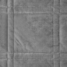 Eurofirany Prehoz na posteľ Kristin 2 220x240 cm strieborný