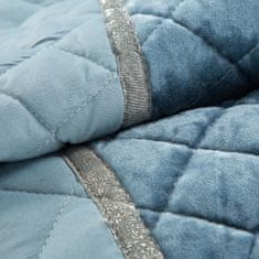 Eurofirany Prehoz na posteľ Kristin 220x240 cm Modrá
