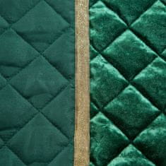 Eurofirany Prehoz na posteľ Kristin 220x240 cm Tmavo zelená