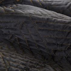 Eurofirany Prehoz na posteľ Deniz 220x240 cm čierny
