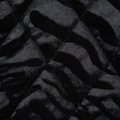 Eurofirany Prehoz na posteľ Kristin 3 230x260 cm čierny