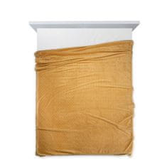 DESIGN 91 Jednofarebná deka - Cindy 4 zlatá, š. 70 cm x d. 160 cm