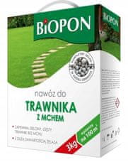 Biopon Hnojivo na trávnik s mechom a železom 3 kg