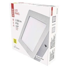 EMOS EMOS LED panel 174 × 174, prisadený strieborný, 12W neutrálna biela 1539067150