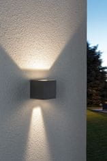 Paulmann Paulmann nástenné svietidlo LED cybo hranaté 2x3W šedá 80x80mm 180.00 P 18000 18000