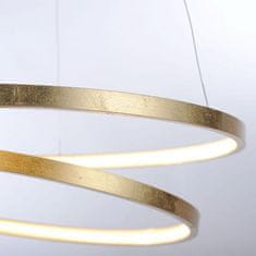 PAUL NEUHAUS PAUL NEUHAUS LED závesné svietidlo, kruhové, imitácia plátkového zlata SimplyDim 3000K PN 2472-12