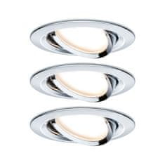 Paulmann Paulmann Vstavané svietidlo LED Nova kruhové 3x6,5W chróm výklopné 934.52 P 93452 93452