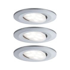 Paulmann Paulmann Vstavané svietidlo LED Calla kruhové 3x6,5W matný chróm výklopné 999.33 P 99933 99933