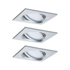 Paulmann Paulmann Vstavané svietidlo LED Nova Plus hranaté 3x6,8W hliník výklopné stmievateľné 936.80 P 93680 93680