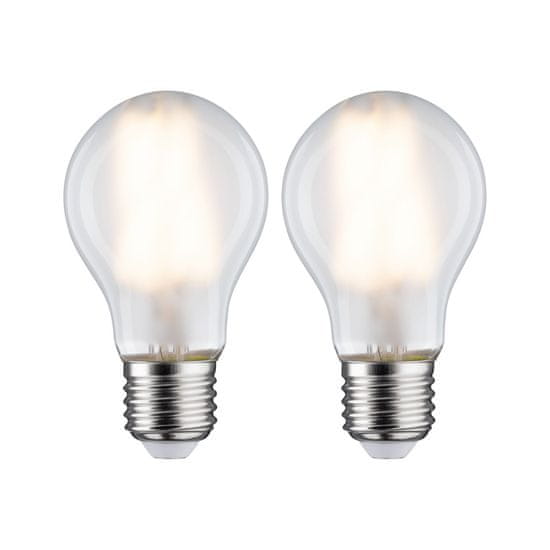 Paulmann Paulmann LED žiarovka 7 W E27 mat teplá biela 2ks-sada 286.42 P 28642 28642