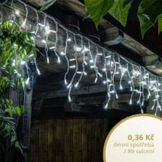 DecoLED DecoLED LED vianočné svetelné kvaple - 3m, ľadovo biela ILNX0305