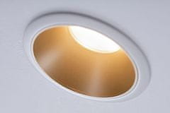 Paulmann Paulmann Vstavané svietidlo LED Cole 6,5 W biela / zlatá mat 3-krokové-stmievateľné 2700K teplá biela 934.05 93405