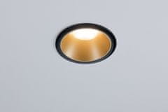 Paulmann Paulmann Vstavané svietidlo LED Cole 6,5 W čierna / zlatá mat 3-krokové-stmievateľné 2700K teplá biela 934.03 93403